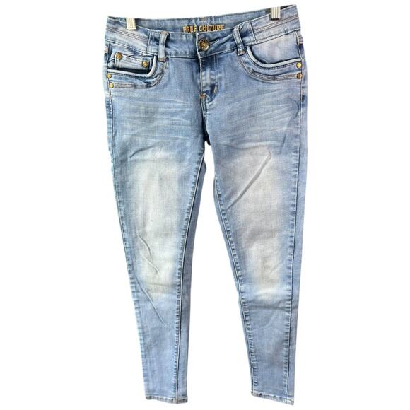 Free Culture denim jeans skinny stretch junior size 5 - Picture 1 of 5